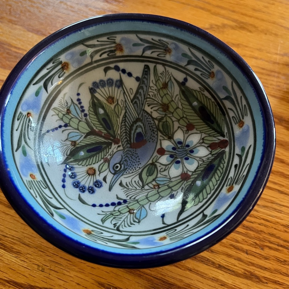 Mexico Ken Edwards Collection bird candy dish.  Signed. - Picture 2 of 5